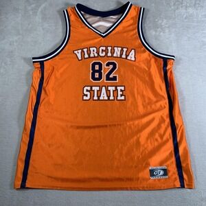 Virginia State Trojans Jersey Mens XL Orange NCAA College Basketball Made in USA